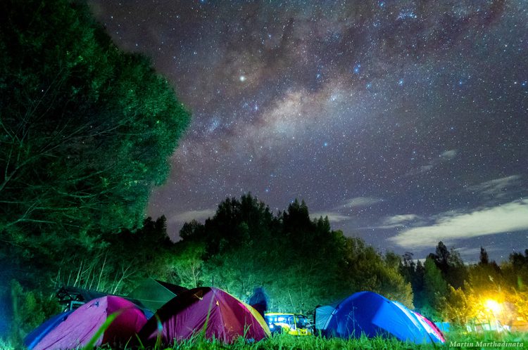 Milky Way Rising Over Mount Ijen
