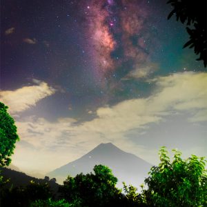 Milky Way over Water Volcano