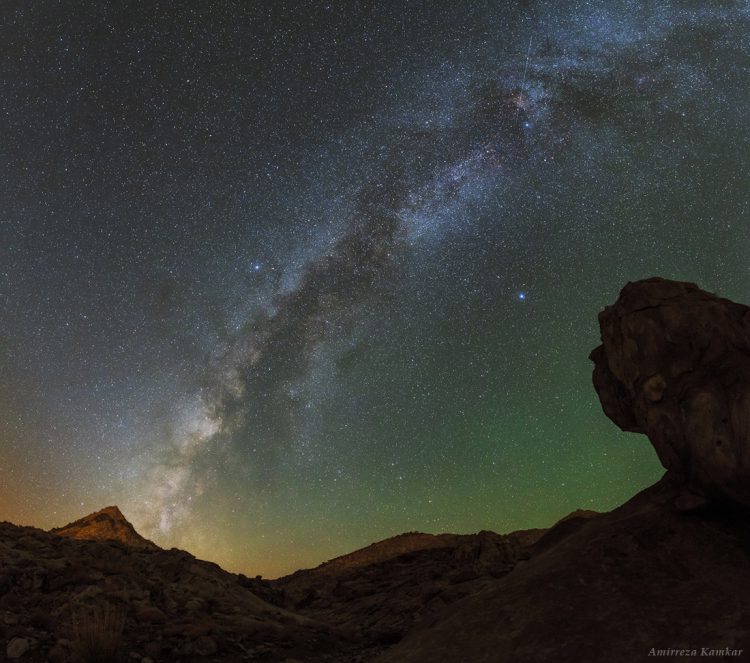Milky Way Band and Airglow