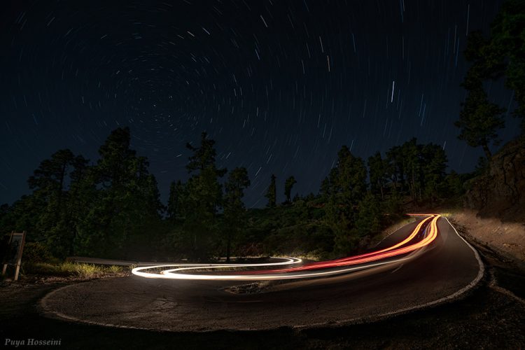 Light Trails of Earth and Space