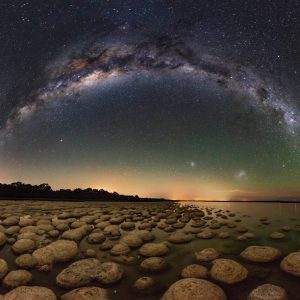 Milky Way Over Stromatolite