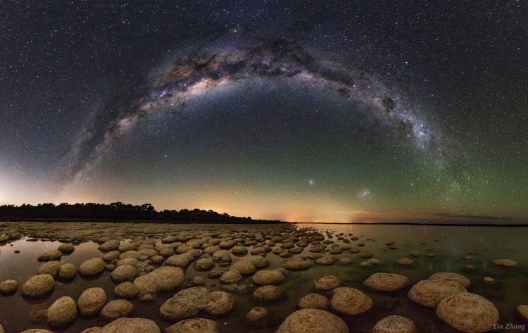 Milky Way Over Stromatolite