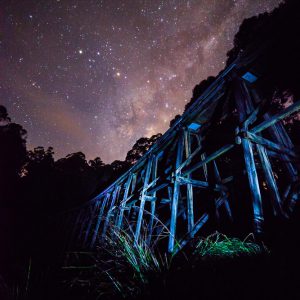 Scorpius Rising above Trestle Bridge