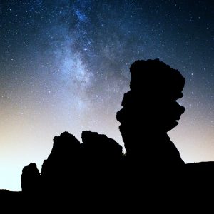 Mount Teide Milky Way Silhouette