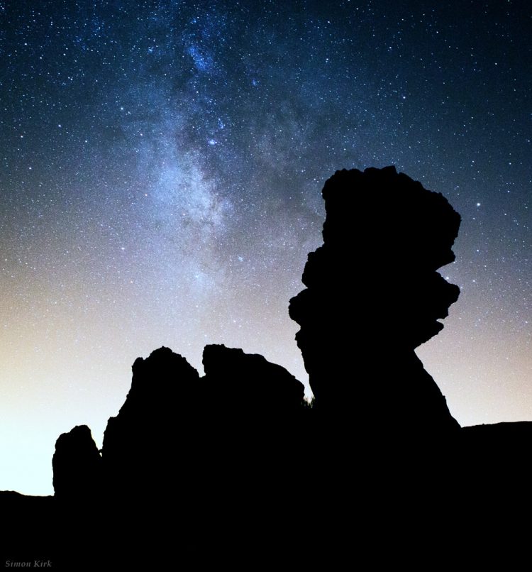 Mount Teide Milky Way Silhouette