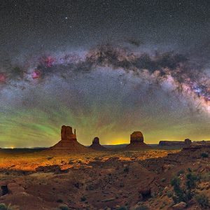 Milky Way over Monument Valley