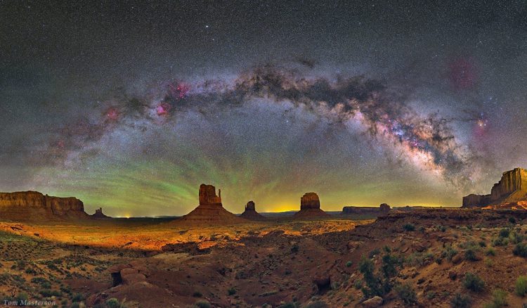 Milky Way over Monument Valley