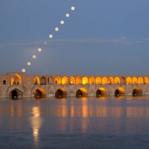 Full Moon Over Siosepol Bridge