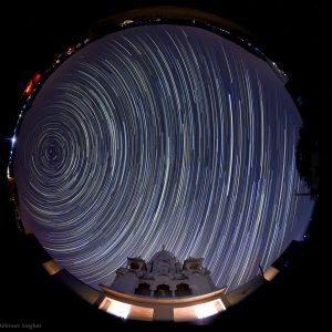 Startrail over Temple