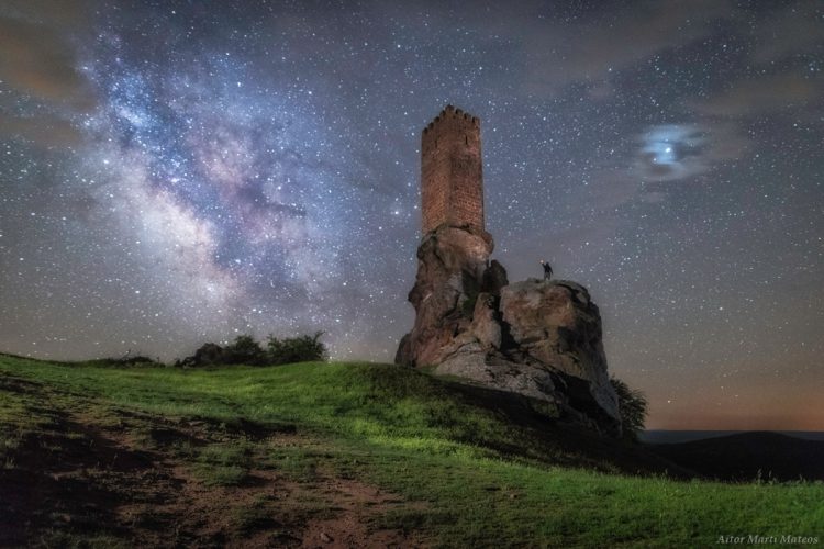 Milky Way and Jupiter Over the Castle of Zafra