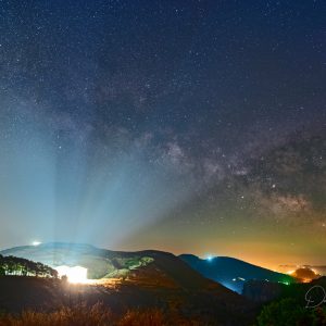 Light Pollution Over the Temple of Segesta