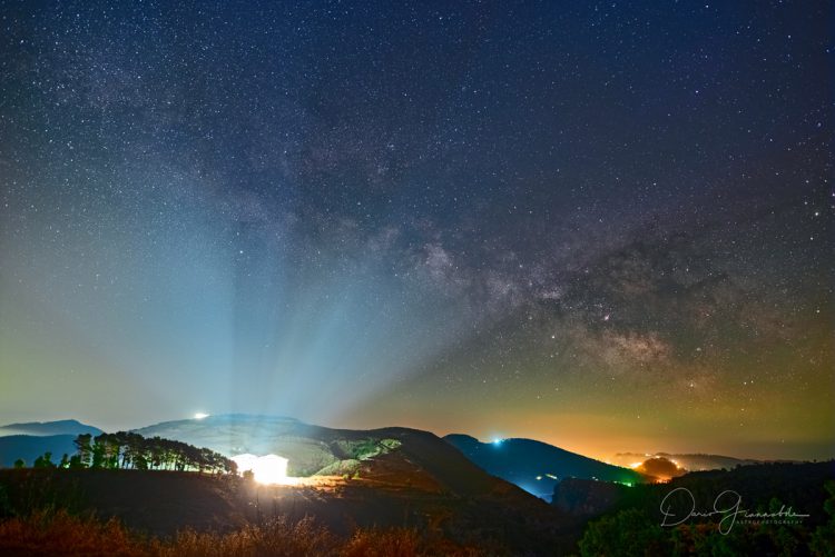Light Pollution Over the Temple of Segesta