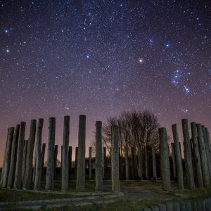 Winter Sky above Höhbeck Woodhenge