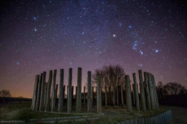Winter Sky above Höhbeck Woodhenge