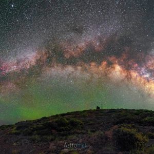 Milky Way Over Galileo National Telescope