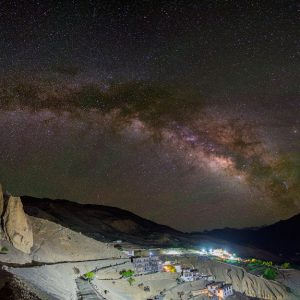 Milky Way and Airglow at Dhankar Village