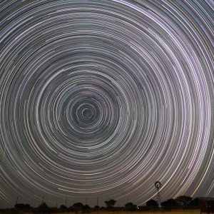 Startrails Around the South Pole