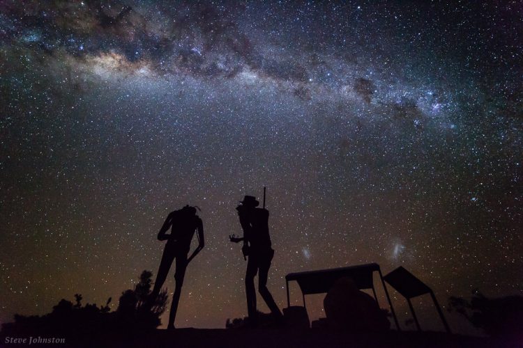 Eyre Sculptures at Night