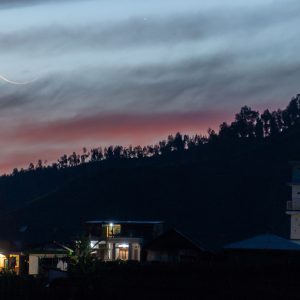 Old Waning Crescent and Aldebaran