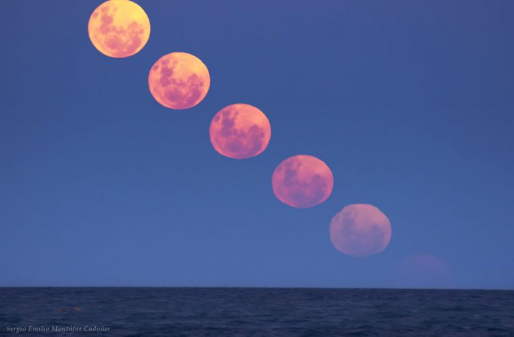 Moonrise Above Patagonia Coast