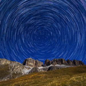 Startrails Above the Dolomites