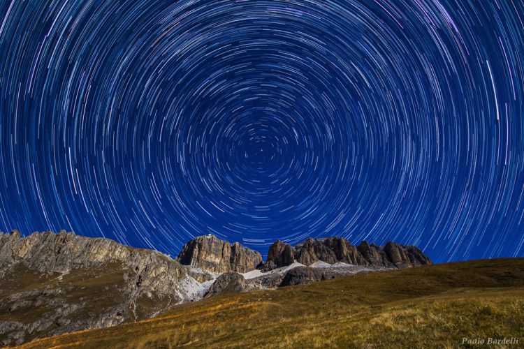 Startrails Above the Dolomites
