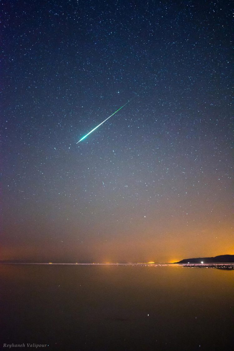 Fireball Over Lake Urmia