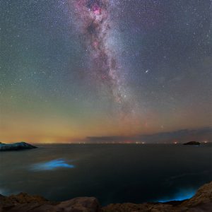 Milky Way and Blue Tear