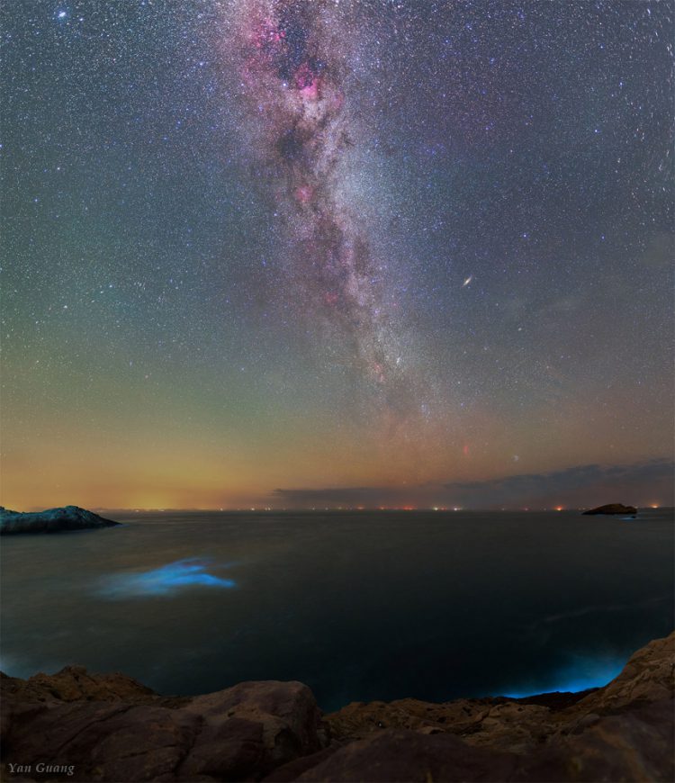 Milky Way and Blue Tear