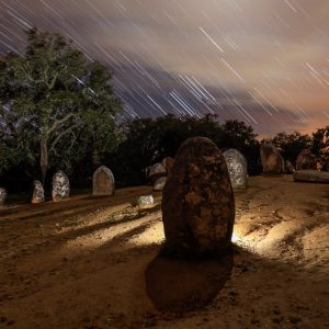 Startrails Above Evora