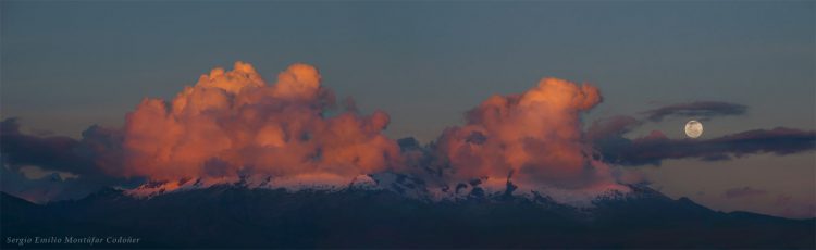 Full Moon Over the Peruvian Andes