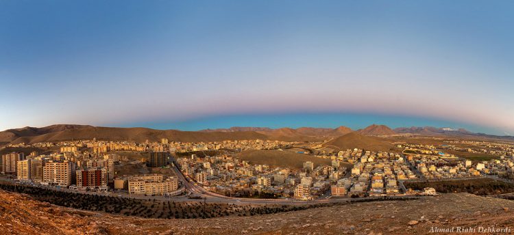 Earth Shadow from Shahrekord