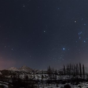 Light, Stars, Clouds and Moonset