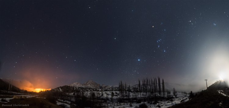 Light, Stars, Clouds and Moonset
