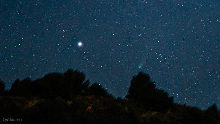 Comet and Capella Rising