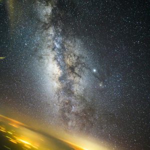 Milky Way and Glow of Mashhad