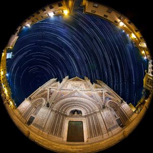 Startrail on the Duomo
