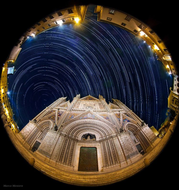 Startrail on the Duomo