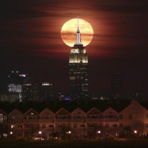 Full Moon Behind the Empire State