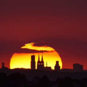 Iconic Cologne Sunset