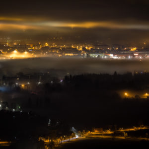 Light Pollution in Fog