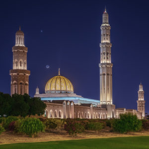 Grand mosque & new moon