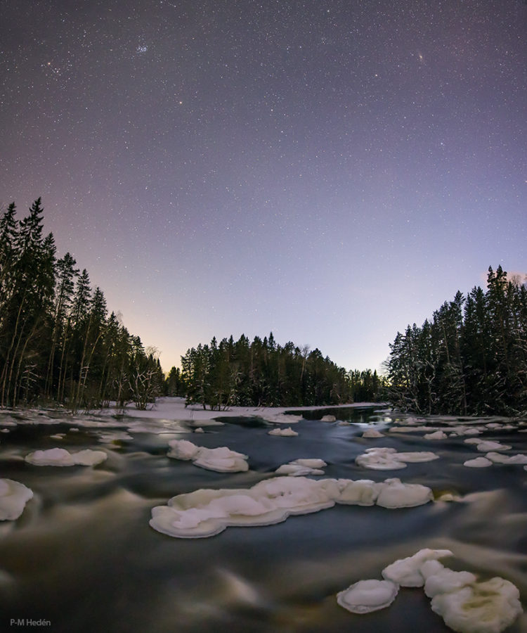 River Stream with stars