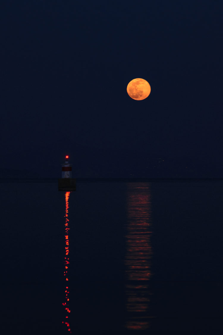 Rising Full Moon from Greece