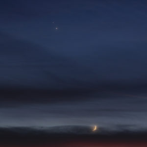 Planets and Moon Above The Gulf Of Patras
