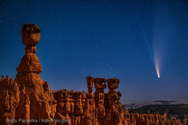 A Celestial Visitor Above Bryce Canyon