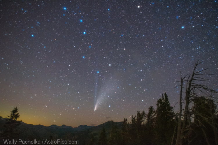 Comet and the Big Dipper From Mammoth Mountain