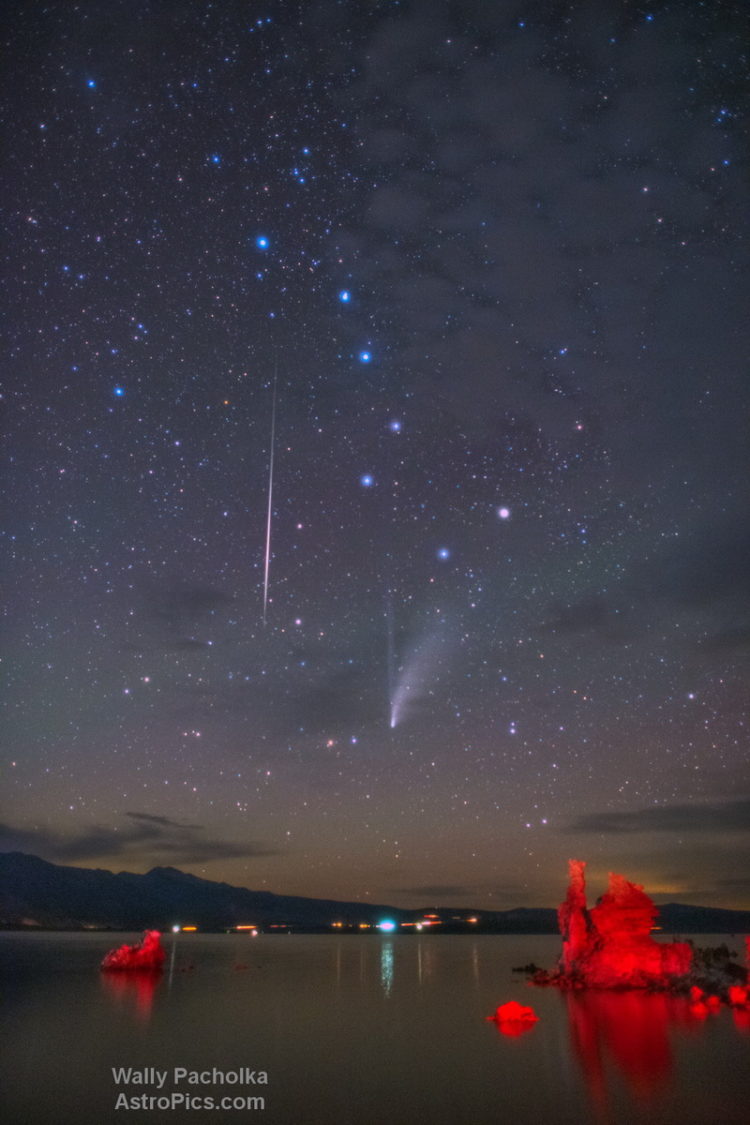 Comet, Meteor, and Mono Lake