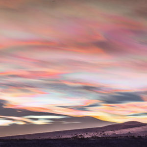 Red Snow of Nacreous Clouds