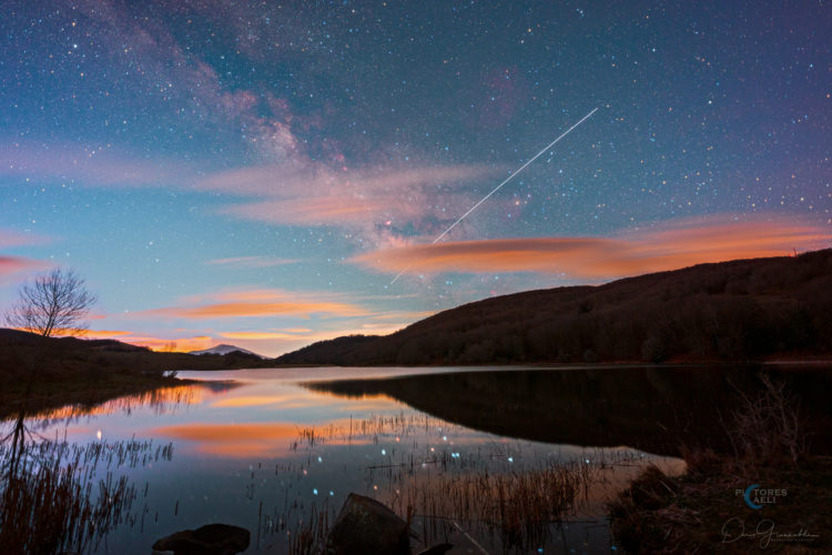 Stars Suspended In A Magical Instant Between Night And Dawn